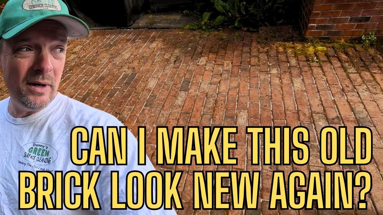 Making Old Brick Look New Again, Relaxing Clean. #asmr, #satisfying, # ...