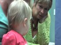 Chloe's cochlear implants being activated