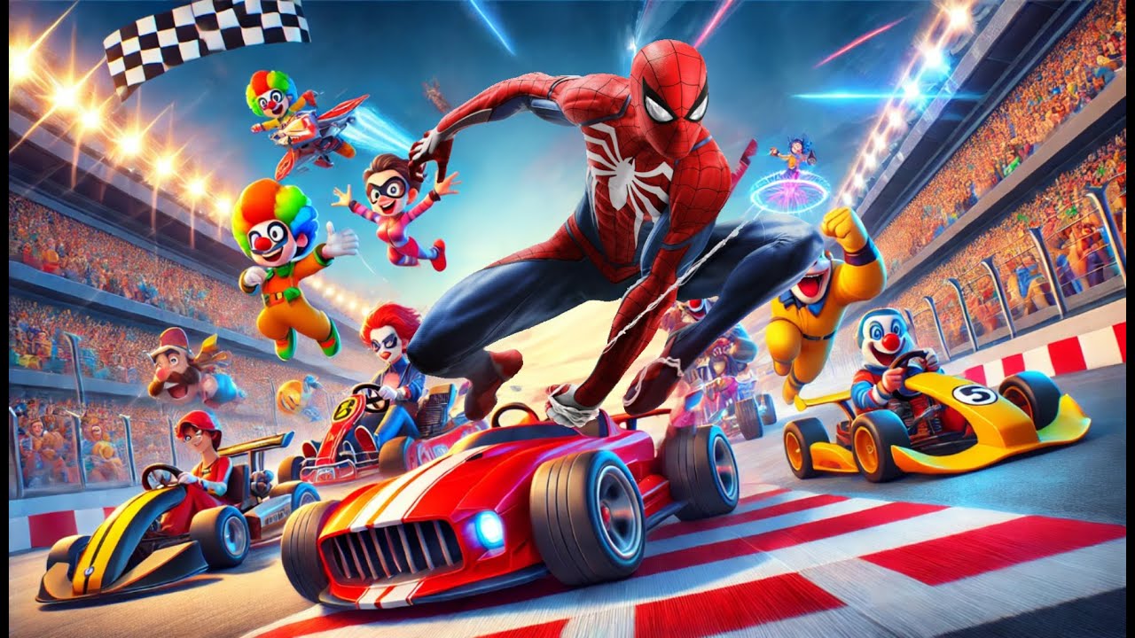 Spiderman Racing Gta 5 Spiderman Stunt car racing, Mega Ramp Jump, Spiderman Motorcycle ...