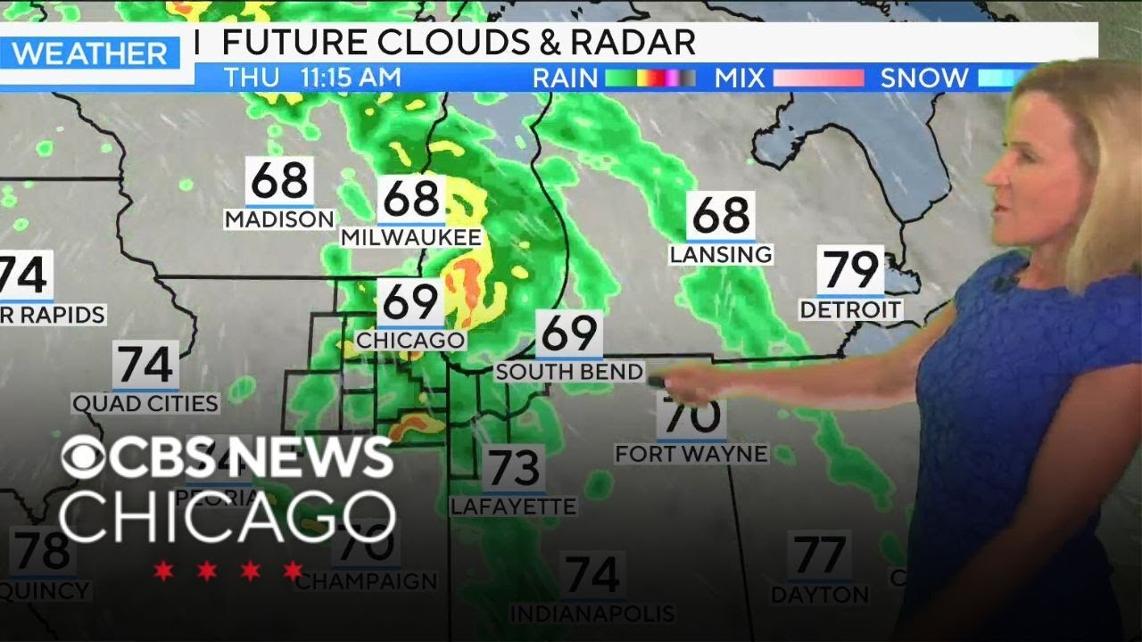 Dry Wednesday leads to a wet Thursday in Chicago - YouTube