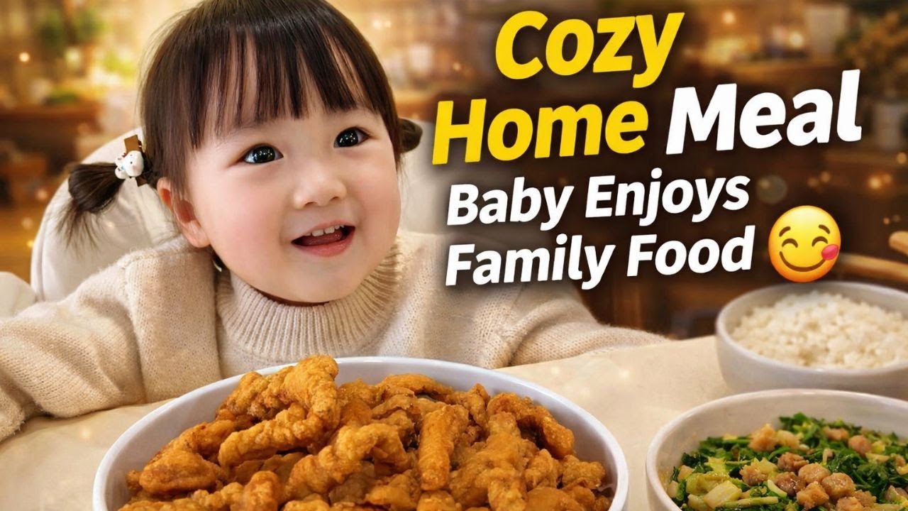 Sweet Family Mealtime | Baby Eats Homemade Food 💕