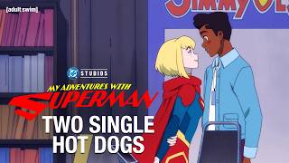 Two single hotdogs | My Adventures with Superman Season 3 | Adult Swim Europe