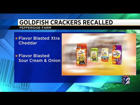 Goldfish crackers recalled