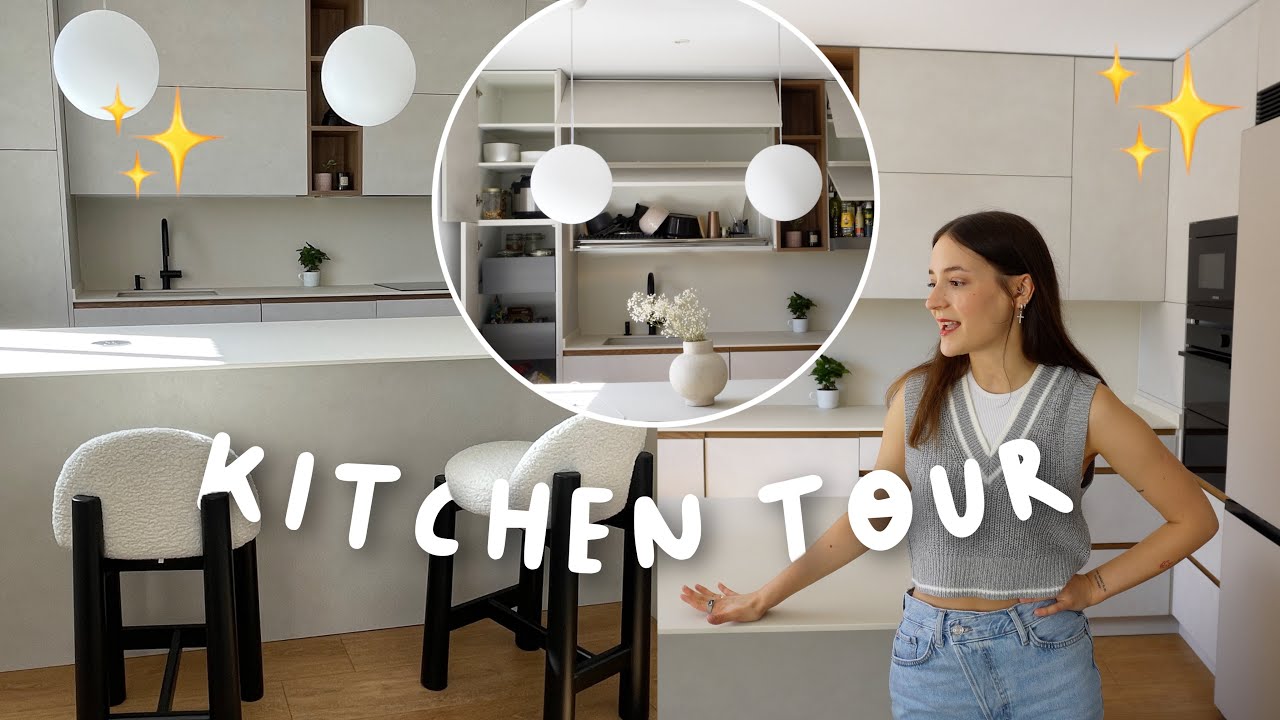 aesthetic KITCHEN TOUR 2022 - cocina minimalista + organización