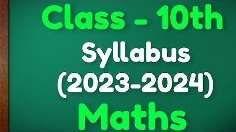 Class 10 Math Syllabus 2023-2024 || CBSE || Board Exam #cbse #math #viral #syllabus2024 #syllabus
