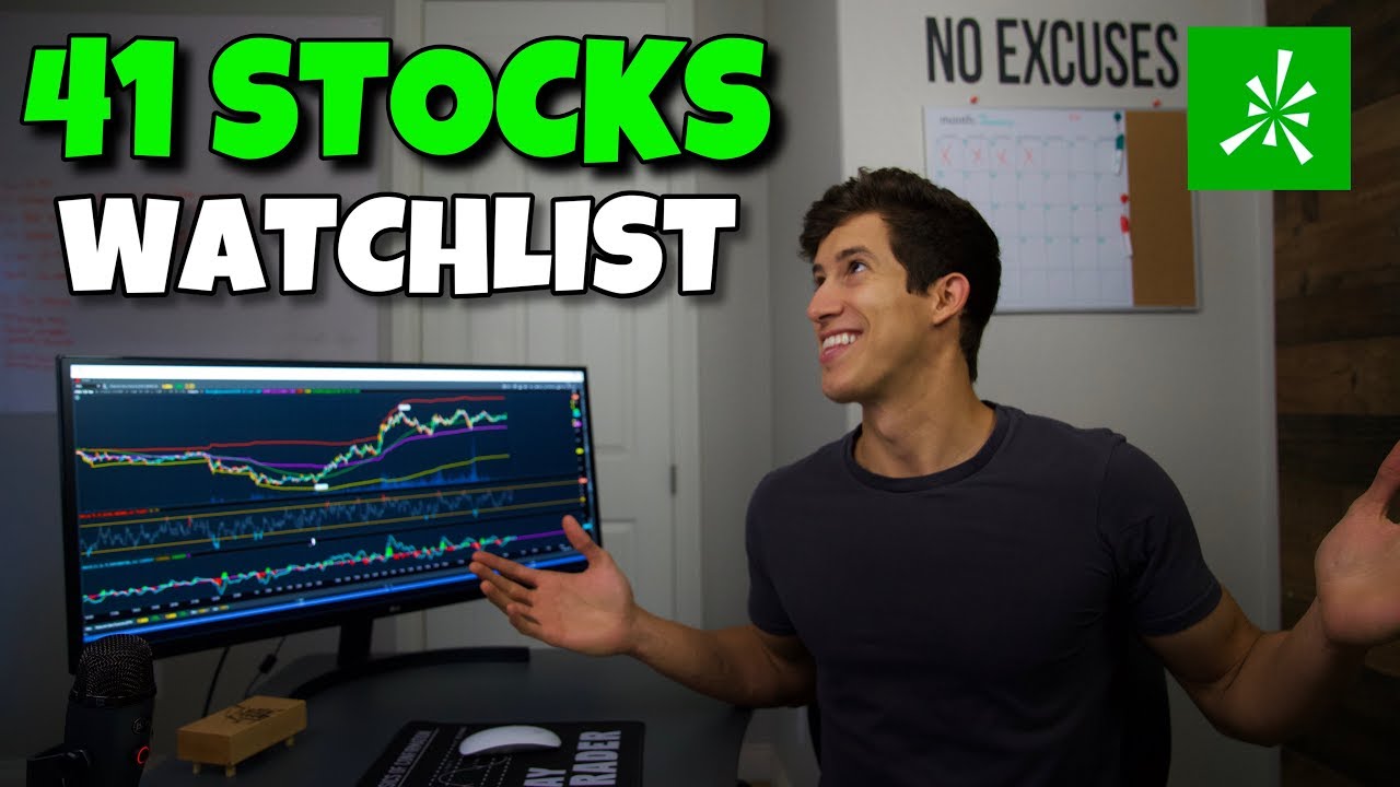 📊MY COMPLETE 41 STOCK WATCHLIST ON TD AMERITRADE