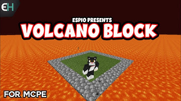 MCPE Volcano Block Map | Free Download | Minecraft in Hindi | Espio Gaming Hindi