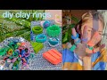 diy chunky clay rings | cheap + cute💙