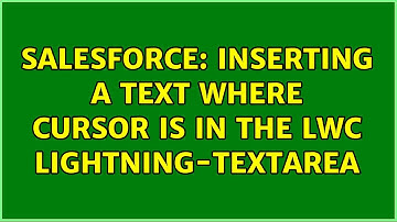 Salesforce: Inserting a text where cursor is in the LWC lightning-textarea