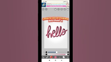 Create 3D lettering on Ibis Paint X #shorts #ibispaintx #lettering #tutorial