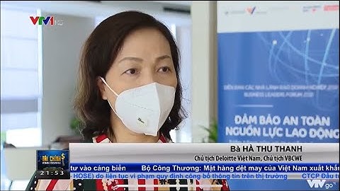Diễn đàn các nhà lãnh đạo doanh nghiệp VBCWE | Bản tin Tài chính Kinh doanh VTV1 | Ngày 07/10/2021