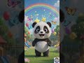 🐼 Panda Dance Adventure Under the Rainbow 🌈 | Fun Kids Song &amp; Dancing Panda for Children