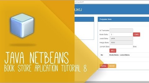 Java netbeans tutorial - Aplikasi Toko Buku (Form Pasok 2)