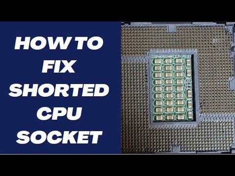 How to fix shorted CPU socket/ ሾርት ያደረገ CPU ሶኬት እንዴት ይስተካከላል? - YouTube