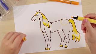 HOE TEKEN JE EEN PAARD? - STABILO Leren tekenen (gemiddeld)