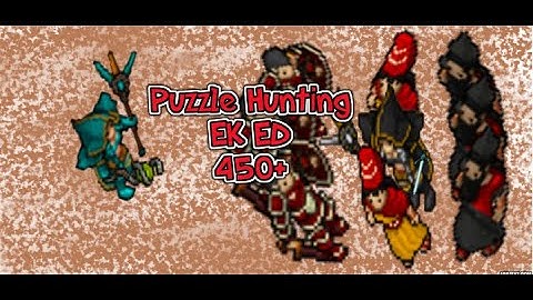 Tibia Puzzle Hunting EK ED 500+