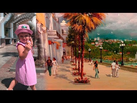 Прогулка Луны по Ялте с мороженным в руках и слаймом!
