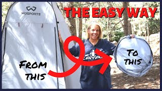 How to Fold a Pop Up Privacy Tent