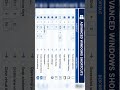 Advance window shortcut