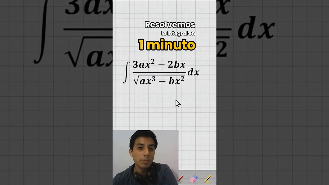 🤯¿Puedes resolver esta integral en menos de 1 minuto?  #calculo #matematicas #integrales