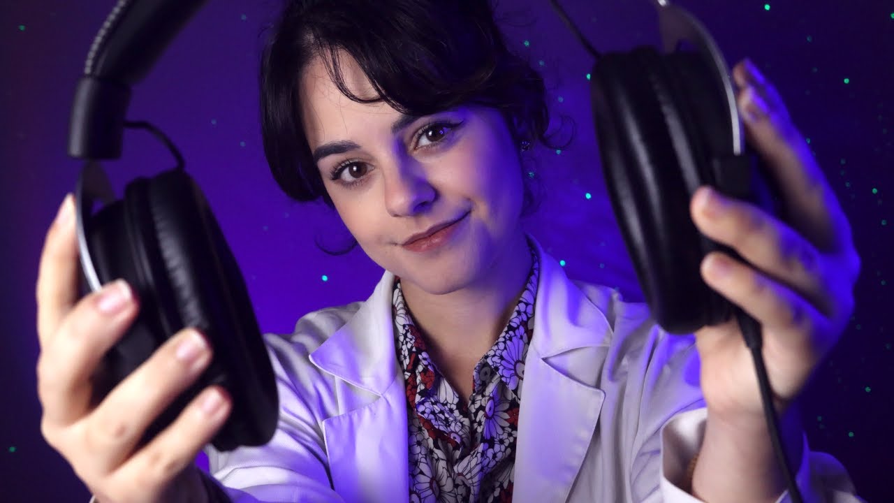 ASMR Sleepy Ear Exam (You Can Close Your Eyes!) 🌧️ Ear to Ear Tests w/ Rain