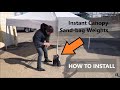 How To Install Sand-Bag Style Pop-Up Weights on your Instant Canopy