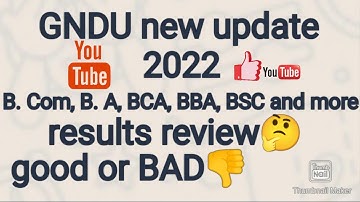 GNDU new update results 2022 / B. com, B. A, BCA, BSC, BBA, and more classes, results review 🤔
