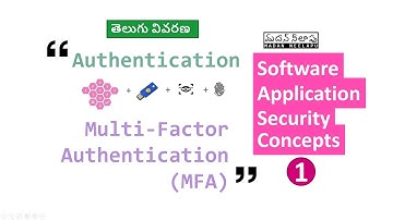 [1] Authentication, Factors, MFA Explained - Application Security - Telugu - సెక్యూరిటీ - తెలుగులో