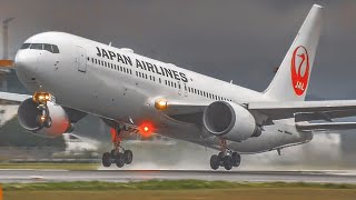 [17Minutes] CLOUDY Plane Spotting TAKEOFFS & LANDING at Kagoshima Airport JAPAN (KOJ)4K