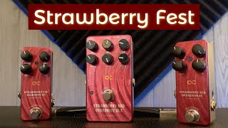 One Control Strawberry Red Overdrive Pedals - 4k, RC & Deluxe