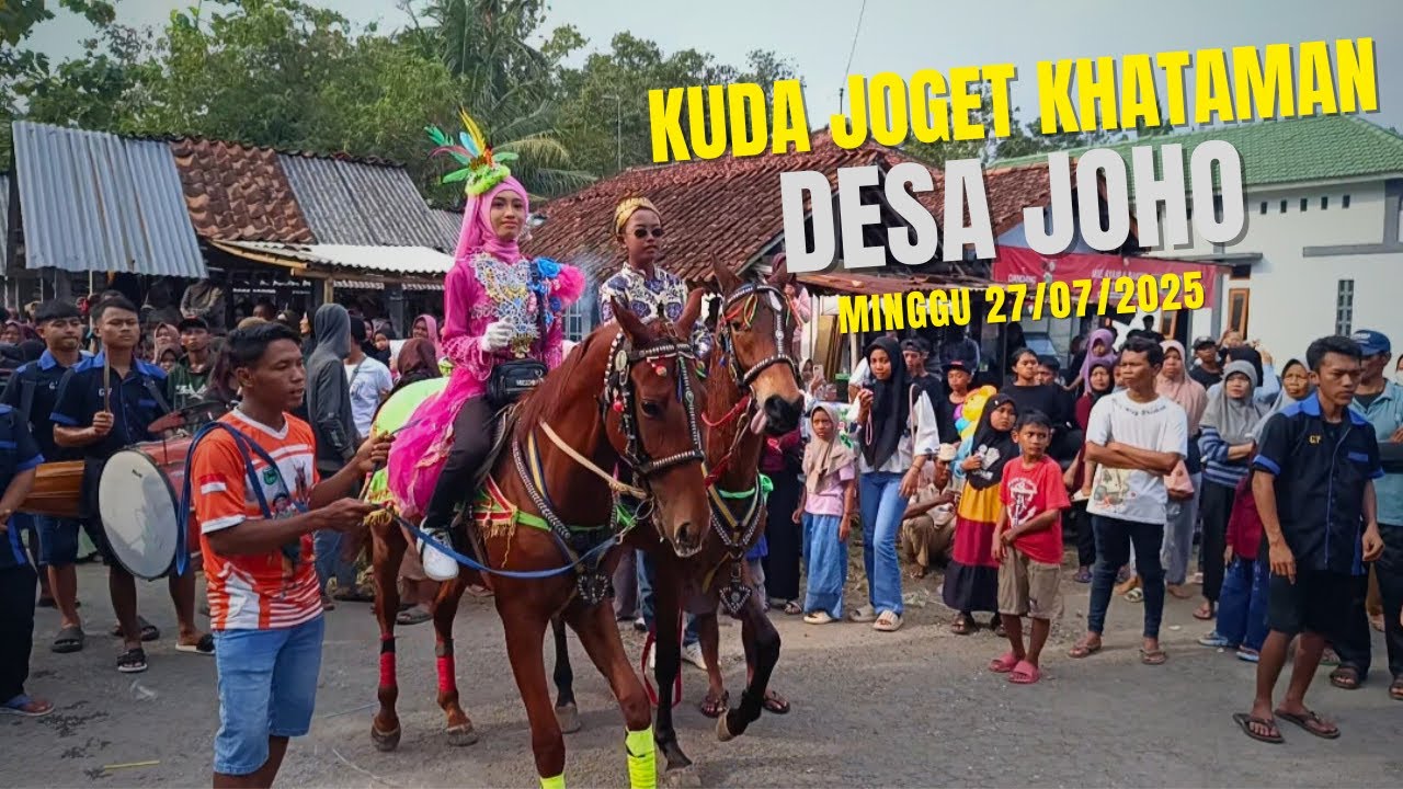 Arak arakan kuda joget kebumen di desa joho adimulyo minggu 27 Juli 2025