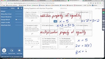 Week 5 Desmos Activity - Solving Equations with Numbers Properties