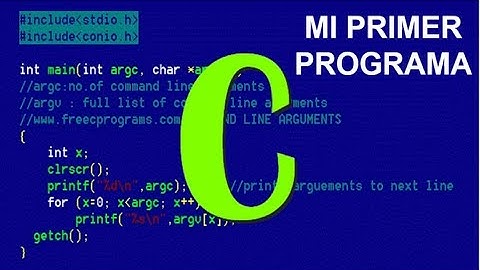 Mi primer programa en lenguaje C. No.1