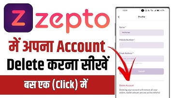 How To Remove Account From Zepto App || Zepto Account Delete Kaise Kare