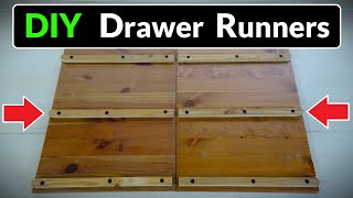 How to Make Simple Wooden Drawer Runners for a Chest of Drawers  DIY