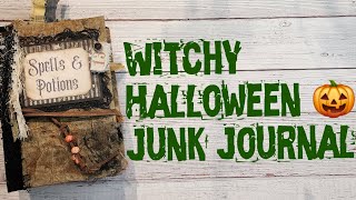Junk Journal for Halloween. Flip Through. #junkjournalideas #halloweendecor