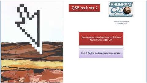 QSBrock2d ver.2: geotechnical analysis of shallow foundations on rock