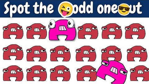 Spot The Odd One Out Alphabet Lore | Find The Odd Emoji Out | Odd Emoji Game 😜