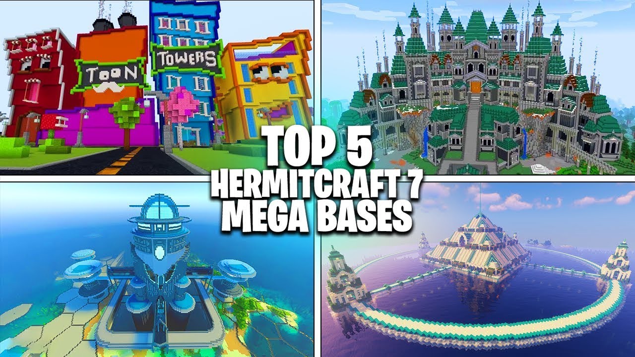 Top 5 BEST Hermitcraft Season 7 MEGA BASES! Hermitcraft 7 Mega Bases