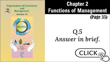 SYJC-OCM, Digital Guide, Chapter 2 - Functions of Management, Page 35 Question 5