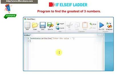 CLASS 06 chapter10 B Control Statements in Small Basic