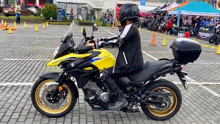 Suzuki Vstrom 650 Test ride Raw Video || MAKINA EVENT