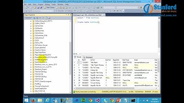 [Stanford] - Học lập trình sql - Thiết kế, nhập dữ liệu cho bảng trong SQL Server Management Studio