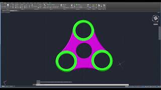 Beginner Tutorial 1 (AutoCAD 2018) - Designing a Fidget Spinner