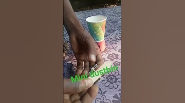 how to make mini dustbin #science working model #experiment #shortvideo #YouTube short