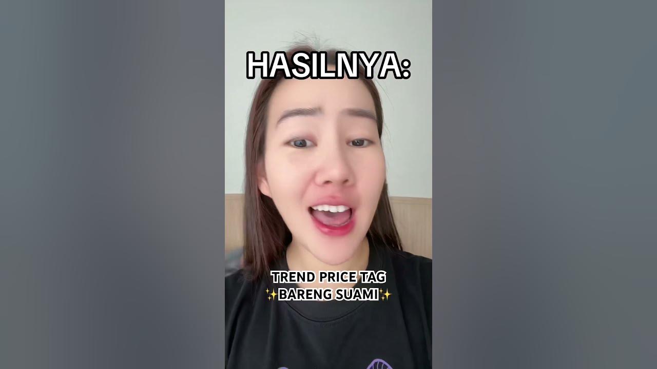 HASIL TREND PRICE TAG BARENG SAMA SUAMI AKU!!! #shorts