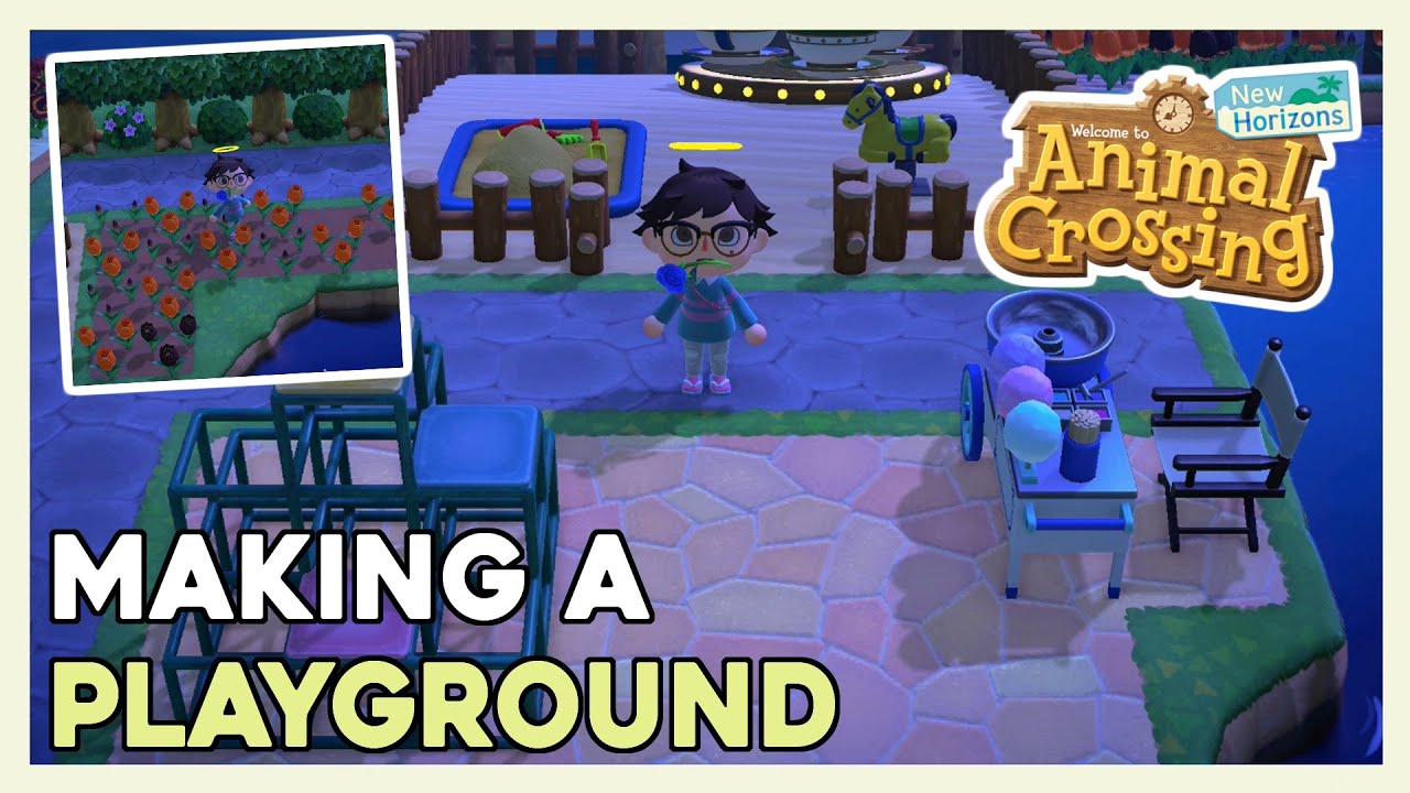 Making a playground in Animal Crossing New Horizons YouTube