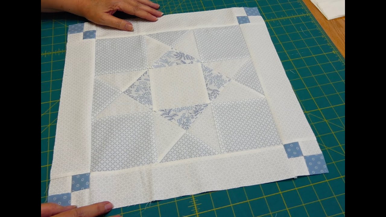 Star Setting Making Ohio Star Setting Block - FQS Designer Mystery Quilt 2022 - YouTube