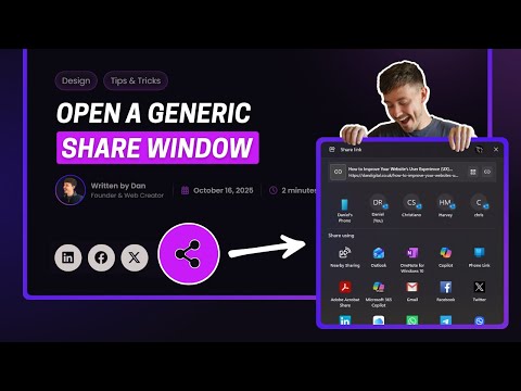 Add a Share Button in Elementor | Let Visitors Share Your Posts Anywhere (Web Share API)