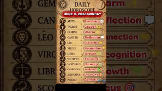 JUNE 8, 2026 MONDAY ,OFFICIAL USA HOROSCOPE #Astrology #ReelsUSA #NewWeekVibes #AstrologyCommunity